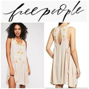 FREE PEOPLE Adelaide Festival slip dress pink S